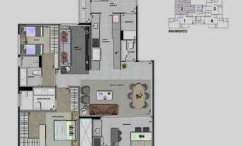 Imagem 4: COBERTURA com 3 dormitórios à venda por R$ 5.178.035,80 no bairro Cabral - CURITIBA / PR