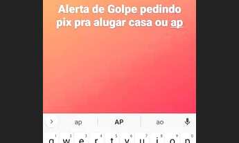 Imagem 1: Golpe do aluguel