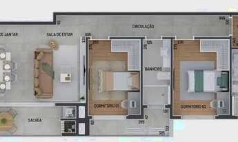 Imagem 6: COBERTURA com 2 dormitórios à venda por R$ 1.468.500,00 no bairro Alto da Rua XV - CURITIB