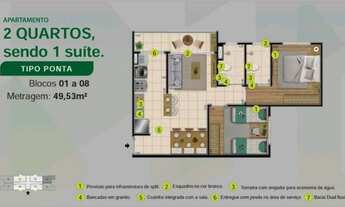 Imagem 2: APARTAMENTO NO RESIDENCIAL ESTILO GOLF/ PRÓXIMO À AVENIDA DAS TORRES/ IMÓVEL EM CONSTRUÇÃO