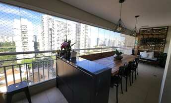 Imagem: Varanda gourmet com vista espetacular