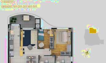 Imagem 4: APARTAMENTO com 2 dormitórios à venda por R$ 682.428,71 no bairro São Francisco - CURITIBA