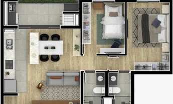 Imagem 7: APARTAMENTO com 3 dormitórios à venda por R$ 726.900,00 no bairro Boa Vista - CURITIBA / P