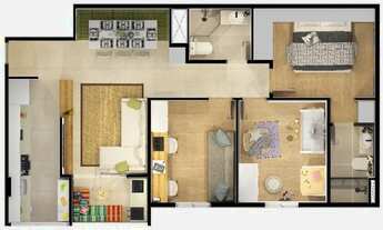 Imagem 2: Ap 2 e 3 Dorms Entrega Julho de 2023 Varanda Gourmet Plano direto c construtora