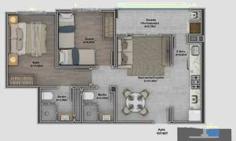 Imagem 7: Fase final de construção, de 2 dormit.1 vaga coberta 1 hobby box - Trindade perto UFSC