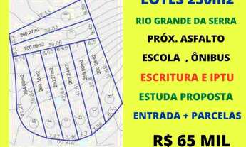 Imagem 3: Lotes 250m2 Escritura próx. asfalto Rio Grande da Serra Estuda Proposta Entrada + Parcelas