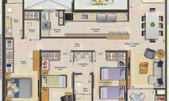 Imagem: Apartamento à venda 3 quartos em São José