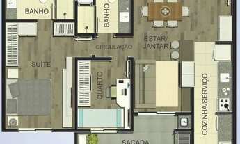 Imagem 2: APARTAMENTO com 3 dormitórios à venda por R$ 887.000,00 no bairro Vila Izabel - CURITIBA