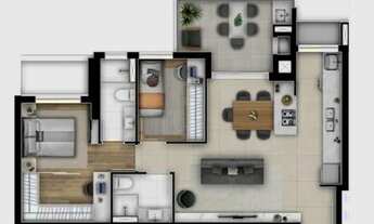 Imagem 3: APARTAMENTO com 2 dormitórios à venda por R$ 818.190,74 no bairro Cabral - CURITIBA / PR