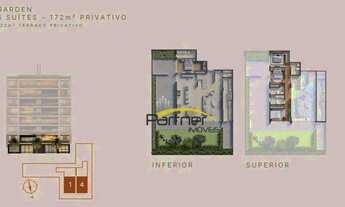 Imagem 3: Apartamento Garden com 4 dormitórios à venda, 176 m² por R$ 3.286.008 - Ahú - Curitiba/PR