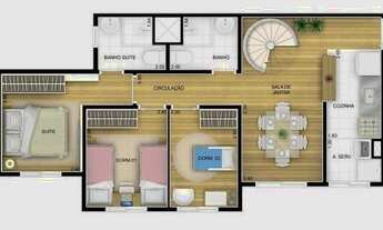 Imagem 4: Cobertura Duplex à Venda no Residencial Fatto Reserva Vila Rio - Jardim Las Vegas