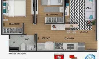 Imagem 2: Residencial Sete de Setembro II - 40m² - 2 quartos - São Miguel Paulista, São Paulo - SP