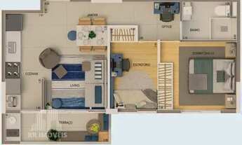 Imagem 5: RR5593D Apartamento 45m² CONDOMÍNIO ACQUA PARK - OPORTUNIDADE - 1 Dorm 1 Vaga - Barueri SP
