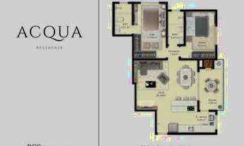 Imagem 6: Apartamento para Venda em Palhoça, Pagani, 2 dormitórios, 1 suíte, 1 banheiro, 1 vaga