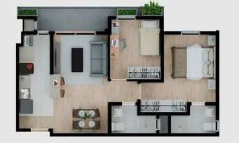 Imagem 4: COBERTURA com 3 dormitórios à venda por R$ 1.102.823,15 no bairro Alto da Glória - CURITIB