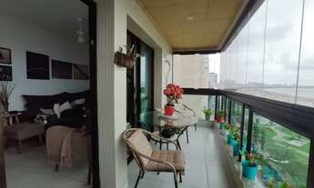 Imagem 6: Apartamento com 3 dormitórios para alugar, 108 m² por R$ 6.200,00/mês - Pompéia - Santos/S