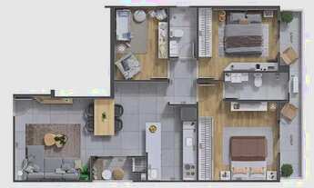 Imagem 3: APARTAMENTO com 2 dormitórios à venda por R$ 565.325,00 no bairro Novo Mundo - CURITIBA