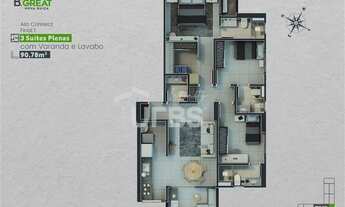 Imagem 7: Apartamento novo exclusivo e sofisticado 90 m² com 3 suítes plenas - B. Great nova suíça