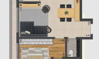 Imagem 2: Apartamento 1Dormitório para venda em Florianópolis - SC