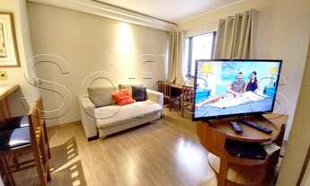 Imagem 4: Flat para hospedagem em andar alto em Moema, locação sem burocracia