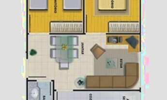 Imagem 6: Itaquera - Residencial Alemanha - 40 a 50m² - 2 a 3 Quartos - 1 Banheiro - Vila Taquari, S