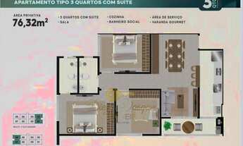 Imagem 4: Apartamento para Venda em Teresópolis, Várzea, 3 dormitórios, 1 suíte, 2 banheiros, 1 vaga