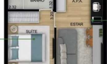 Imagem 2: Studio à Venda em SP, 33m2, a partir 294.000,00, estacão Guilhermina