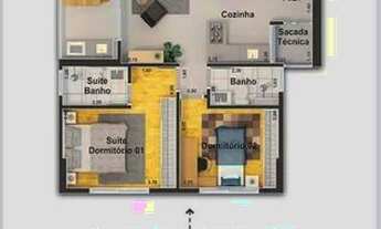 Imagem 2: Apartamento com 2 dormitórios à venda, 78 m² por R$ 795.000 - Alameda JK - Votorantim/SP