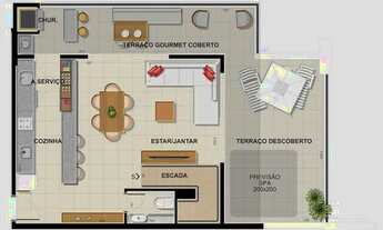 Imagem 5: COBERTURA com 2 dormitórios à venda por R$ 1.232.417,66 no bairro Santa Quitéria - CURITIB