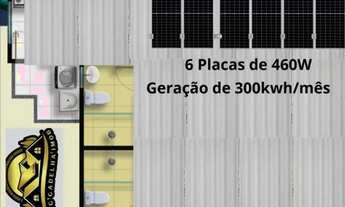 Imagem 3: Casa aquisição e construção- com o sistema de energia solar