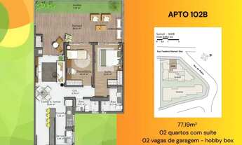 Imagem 6: Apartamento de 2 Dormitórios | 1 Suíte | Santo Antônio de Lisboa