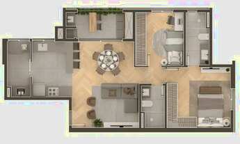 Imagem 2: APARTAMENTO com 2 dormitórios à venda por R$ 597.000,00 no bairro Água Verde - CURITIBA