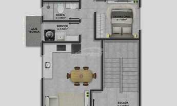 Imagem 4: Apartamento disponível para venda, em fase de construção, sendo 01 por andar, com 89,00 m