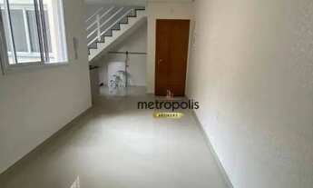 Imagem 4: Cobertura com 2 dormitórios para alugar, 96 m² por R$ 2.941,72/mês - Santa Maria - Santo A