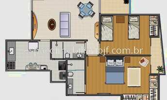 Imagem 3: Apartamento 2 quarto(s) para Venda no bairro Jardim Laranjeiras em Juiz de Fora - MG