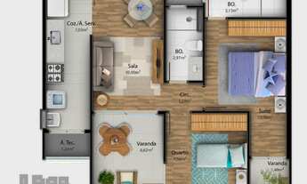 Imagem 7: Apartamento à venda 2 Quartos, 1 Vaga, 59.97M², JARDIM CAMBURI, VITÓRIA - ES