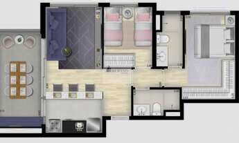 Imagem 4: Apartamento para Venda em São Paulo, Vila Clementino, 2 dormitórios, 1 suíte, 2 banheiros