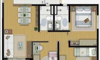 Imagem 3: Apartamento com 3 dormitórios à venda, 64 m2 por R$ 470.000,00 - Portal do Morumbi - São P