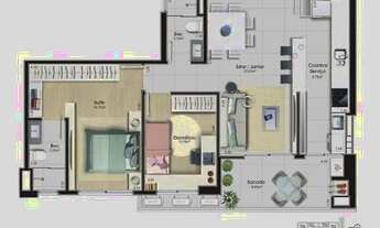 Imagem 4: Apartamento à venda 2 quartos em São José bairro Campinas R$ 603.000,07