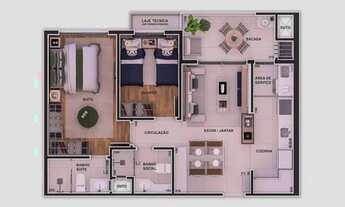 Imagem 6: APARTAMENTO com 2 dormitórios à venda por R$ 650.000,00 no bairro Rebouças - CURITIBA / PR