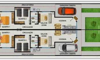 Imagem 2: Sobrado à venda 3 quartos em São José bairro Potecas R$ 450.000,00