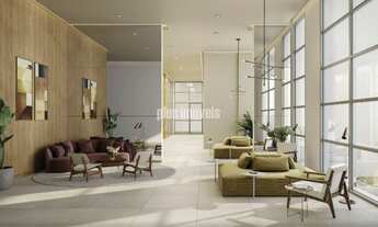 Imagem 4: Torre residencial no Alto da Boa Vista, estúdio 30m2 com varanda, Lojas no térreo, frente