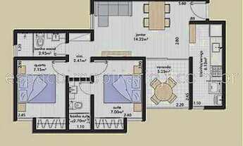Imagem 5: Apartamento à venda 2 Quartos, 1 Suite, 1 Vaga, 50M², Aeroporto, Juiz de Fora - MG