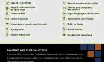 Imagem 5: Apartamento Garden com 2 dormitórios à venda, 120 m² por R$ 817.086,30 - Serra - Belo Hori