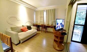 Imagem: Flat para hospedagem em andar alto em Moema