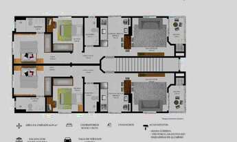 Imagem 4: M-Apartamento para venda possui 66 metros quadrados com 2 quartos em Aririú - Palhoça - SC