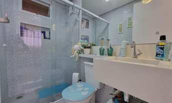 Imagem 7: Apartamento térreo em Suzano/SP; 2 quartos; 1 vaga; área gourmet e quintal