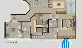 Imagem 2: Apartamento a venda 2 suítes, 65m² na Praia do Morro em Guarapari