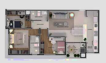 Imagem 7: APARTAMENTO com 3 dormitórios à venda por R$ 895.680,00 no bairro Rebouças - CURITIBA / PR