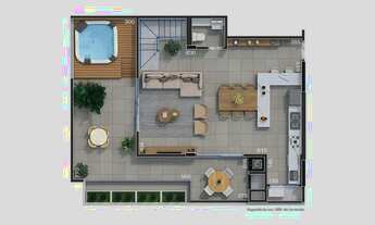 Imagem 8: APARTAMENTO com 2 dormitórios à venda por R$ 770.258,59 no bairro Campo Comprido - CURITIB